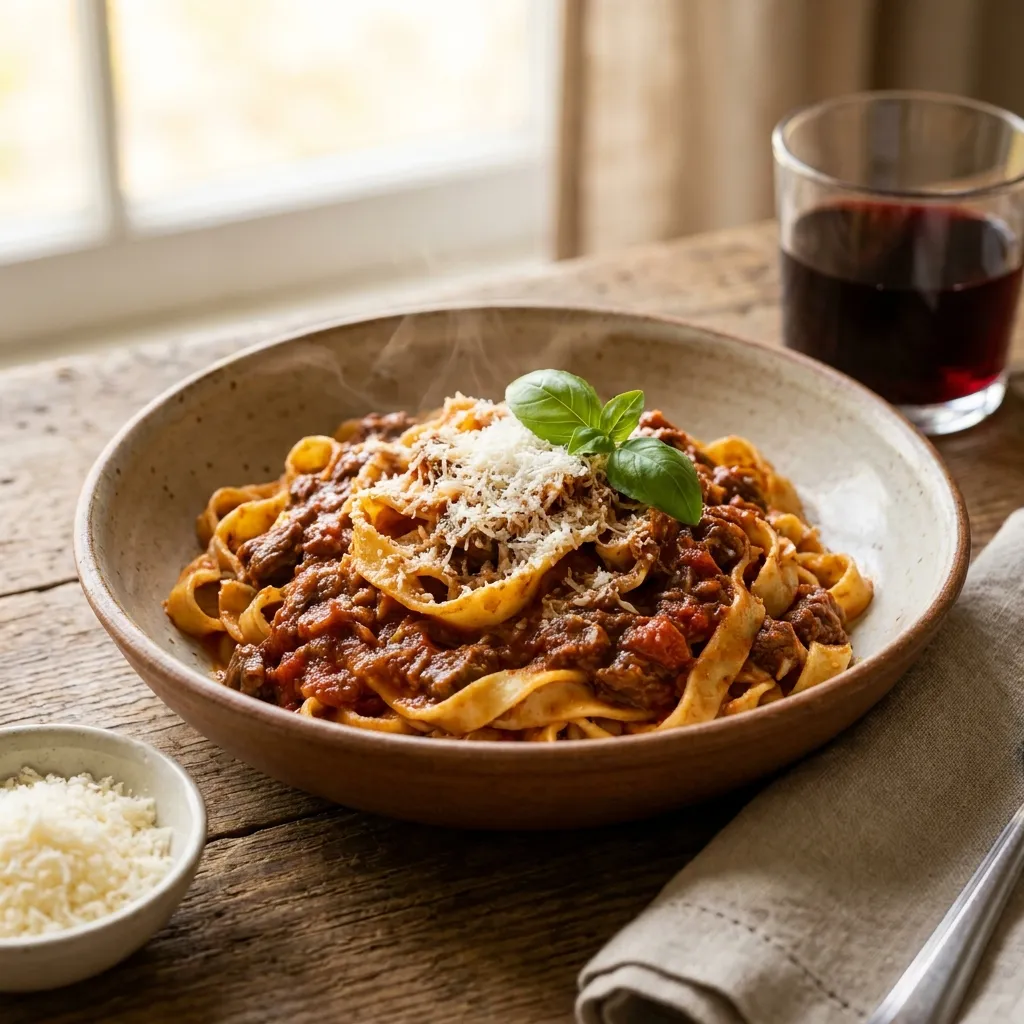 Frische Tagliatelle al Ragù
